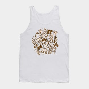 Enchanted woodland in brown Tank Top